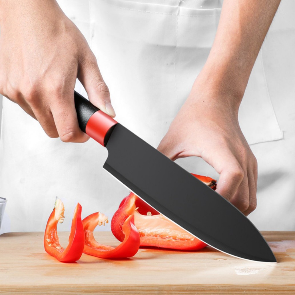 Cuchillo de corte de cocina combinado utensilios de cocina al por mayor cuchillo de cocina cuchillo de cocina tablero de cocina spot corte de carne cuchillo doméstico conjunto de moldeo por inyección image 5