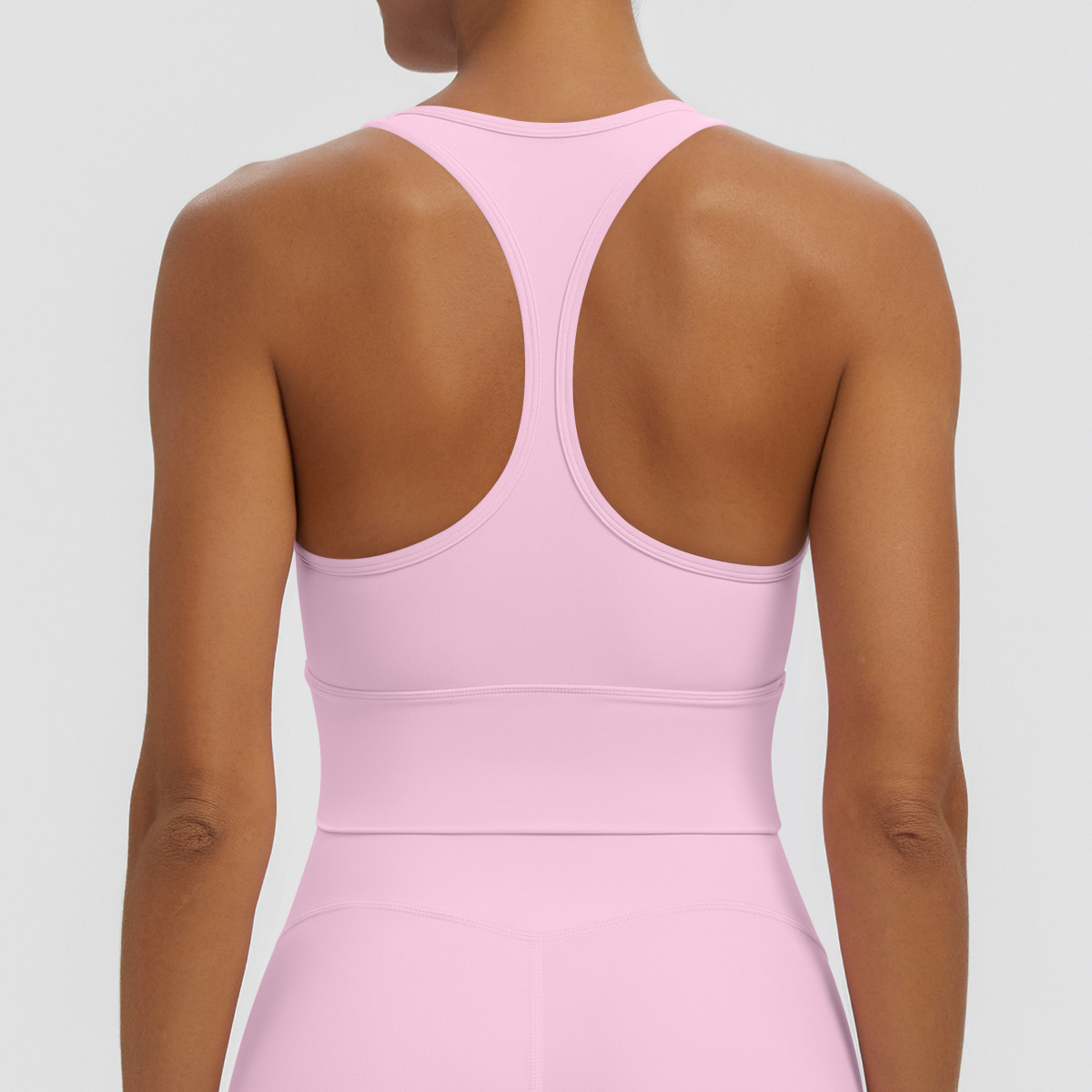 Nuevo transfronterizo sólido I-shaped hermosa espalda apretada ropa interior deportiva transpirable correr fitness yoga chaleco chaleco mujer image 19