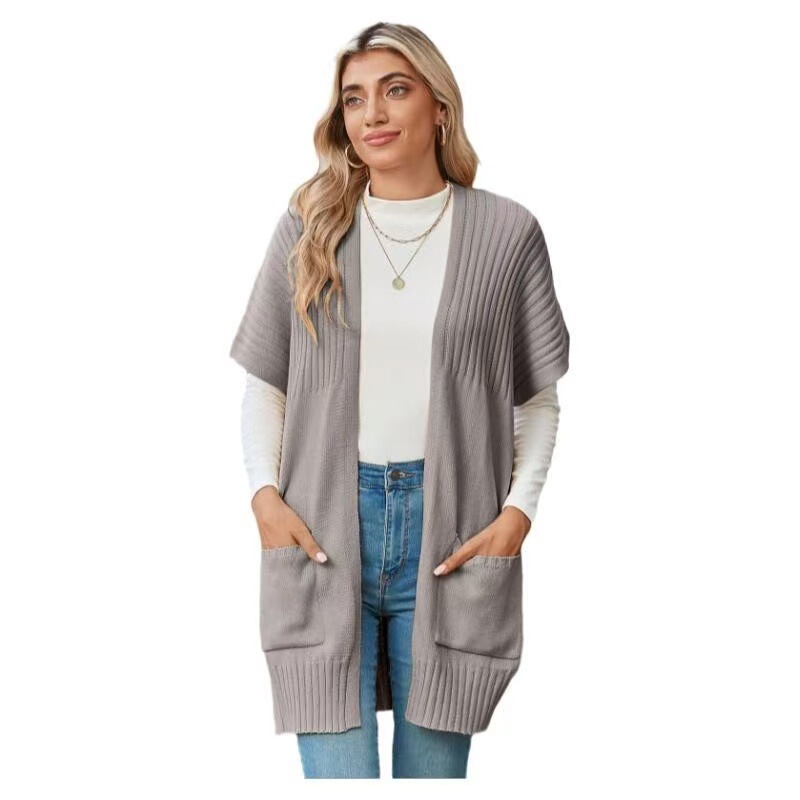 2025 Amazon Wish 独立したステーションクロスボーダーヨーロッパとアメリカの女性のセーター人気のカーディガンニット太い針快適でカジュアル|undefined