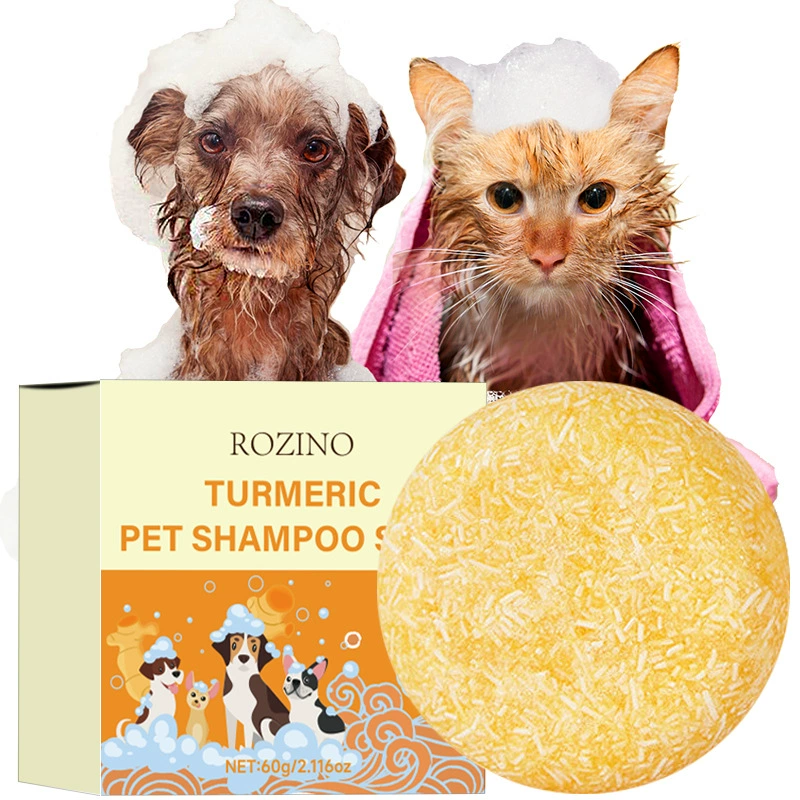 Трансграничный экспорт травяного мыла для купания кошек и собак ROZINO удаляет клещей, обеззараживает, мягко, не раздражает и имеет стойкий аромат.