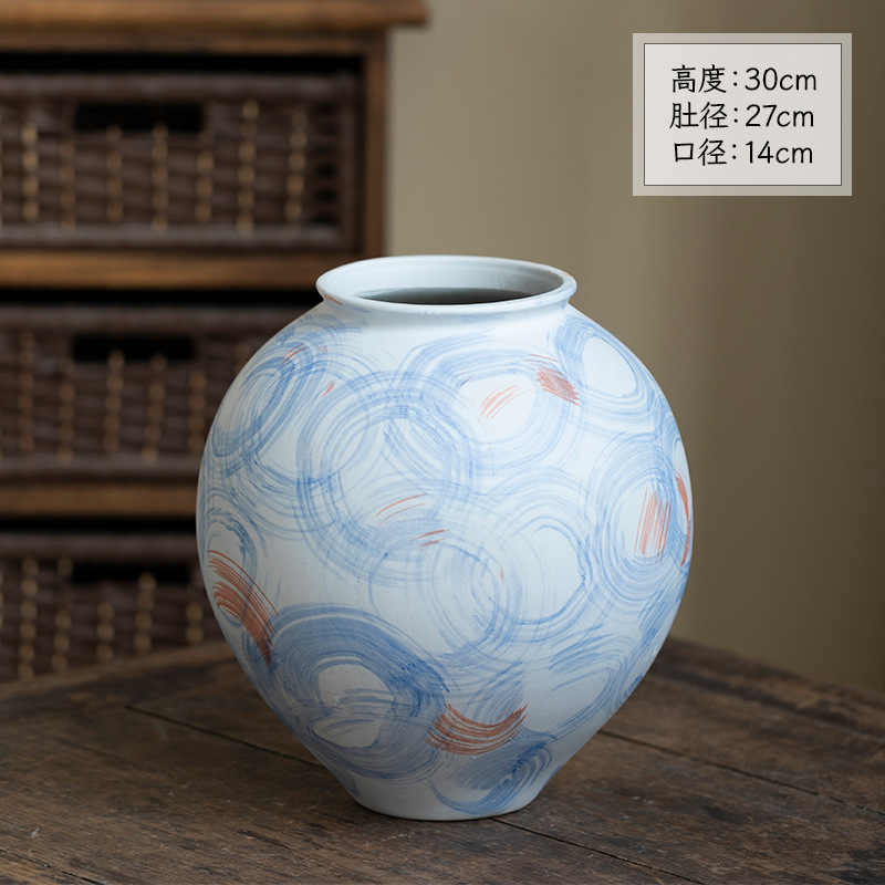 Jingdezhen vintage vasijas de cerámica negra decoraciones decorativas en la sala de estar decoraciones creativas