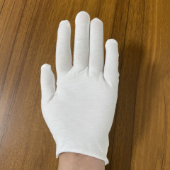使い捨て作業手袋薄手綿滑り止め白色作業男女通用手袋メーカー卸売り郵便