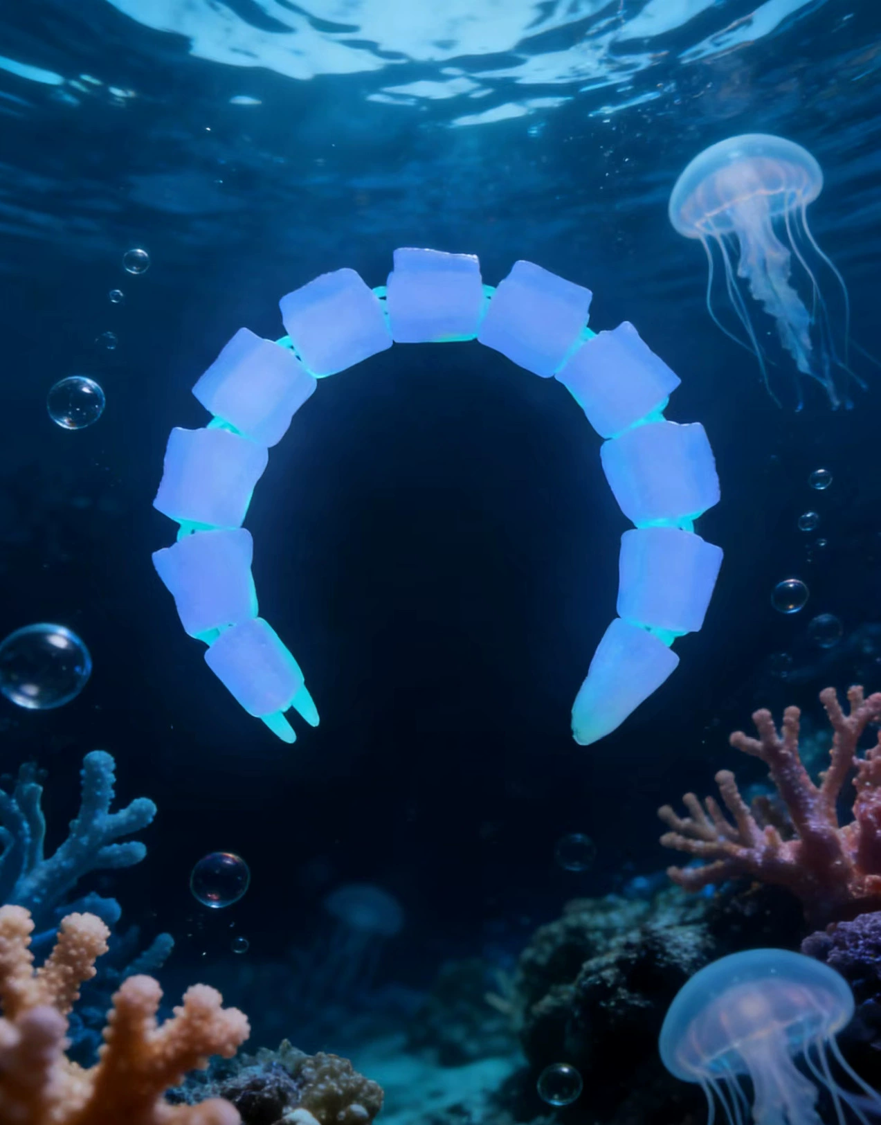 Кукольная игрушка Sea Eater 3D-печатная модель, гигантское морское чудовище Мая Бру Левиатан, движущиеся украшения