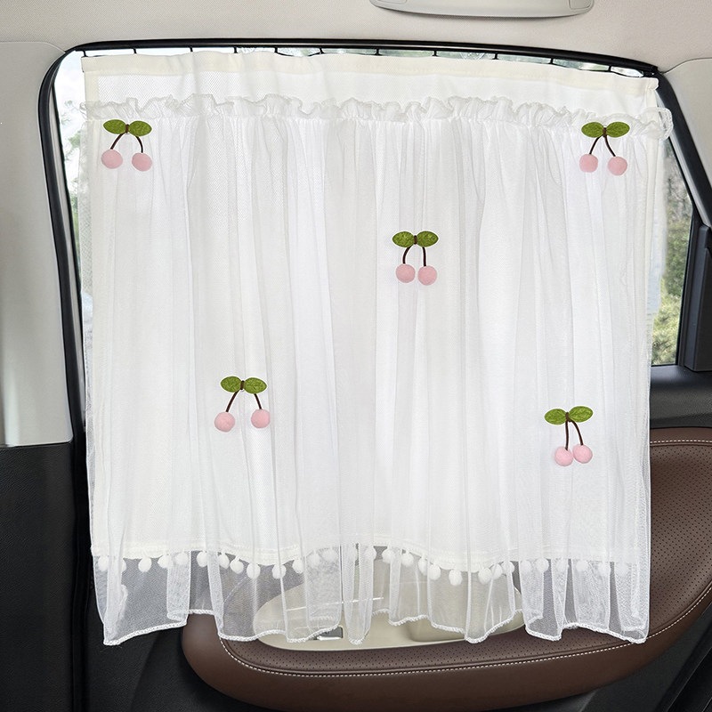 Car window sunshade curtain, in-car sun protection curtain, car-mounted privacy curtain for baby sleeping, front and rear row track-type
