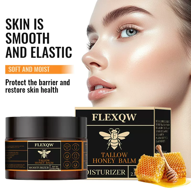 跨境 爆款亚马逊牛油蜂蜜润肤膏面部滋润霜现货牛脂膏护肤
