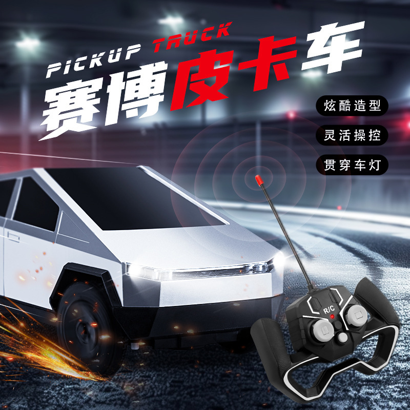 Cross-border Tera Cyber Pickup Remote Control Car Children's Large Simulation Remote Control Car Toy Children's Model Gift