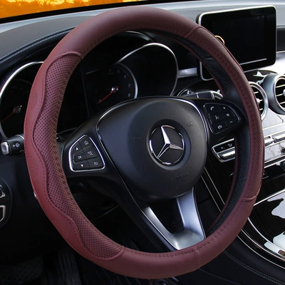 Factory Direct Sales and Wholesale, Steering wheel cover - wine-red-environmental-protection-tpe-plastic-aprons-38cm