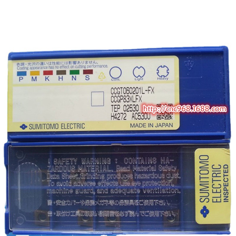 原装SUMITOMO住友数控车刀片CCGT060201L-FX AC530U菱形80度刀粒