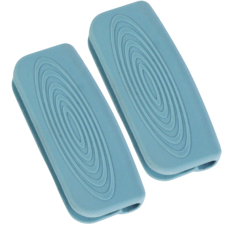 Anti-scald silicona olla orejeras aislamiento térmico clip olla vapor mango cubierta antideslizante silicona olla mango cubierta cocina suministros Accesorios