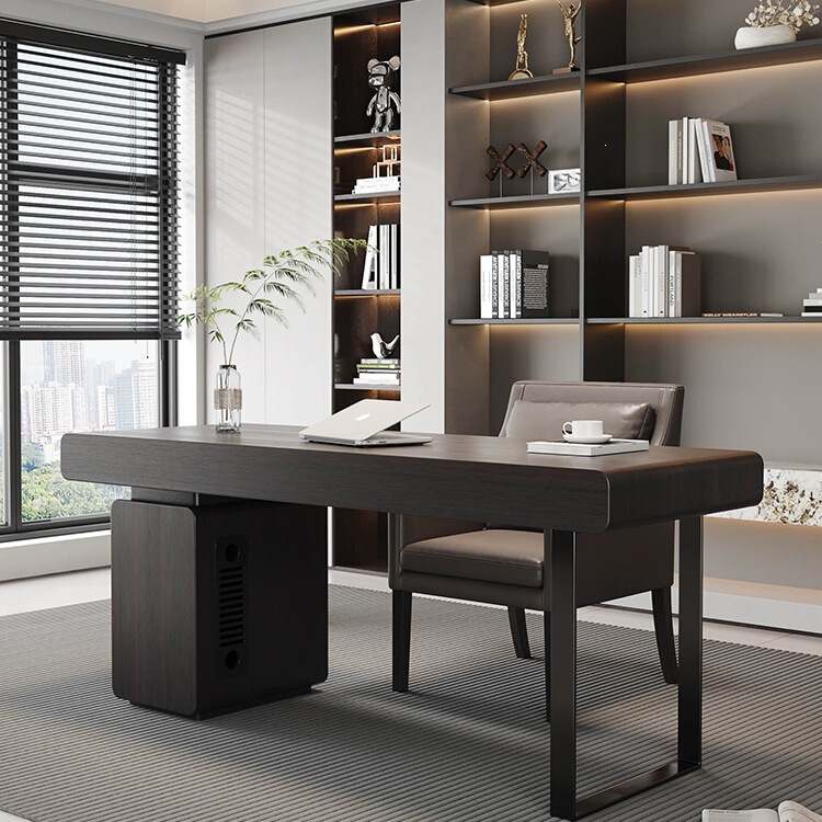 Pytsb16 # Desk Italian-Style Minimalist Solid Wood Desk Home Study Writing Desk Simple Modern Light Luxury High-End Desk