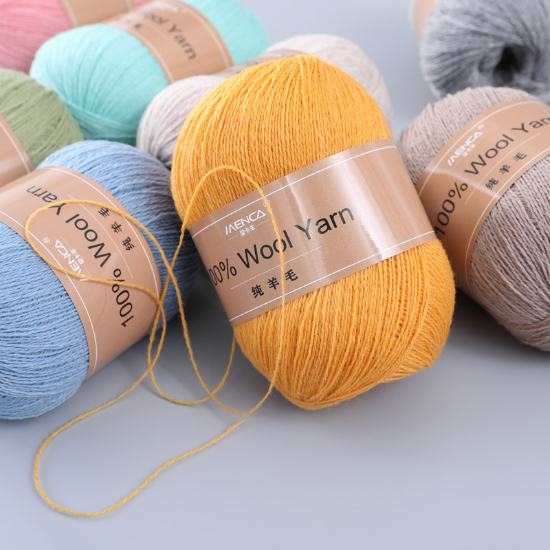 100 pure merino wool 18S/2 medium thick thread hand woven Australian wool yarn winter high-grade wool