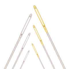 Wholesale household large eye hand sewing needles, gold tail blunt needles, cross stitch needles, high quality knitting tools, large hole needles