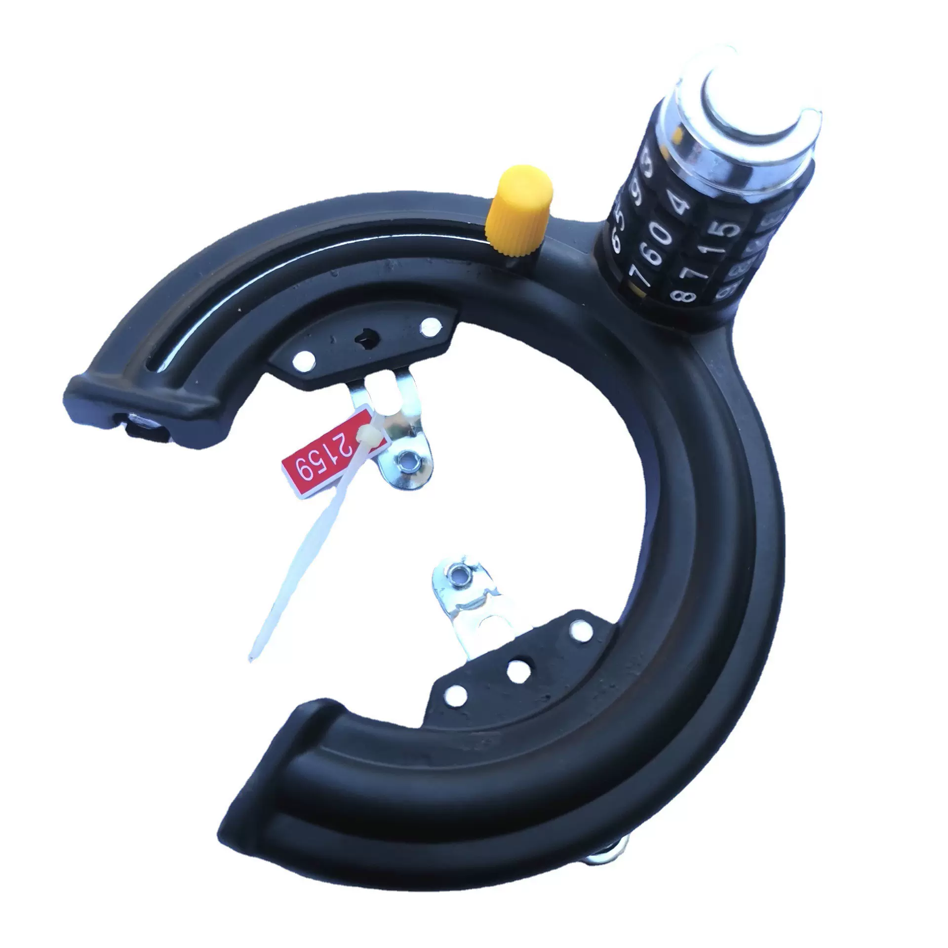 单车黑色密码锁大号锁马蹄 固定 蟹钳锁 自行车密码锁骑行用品