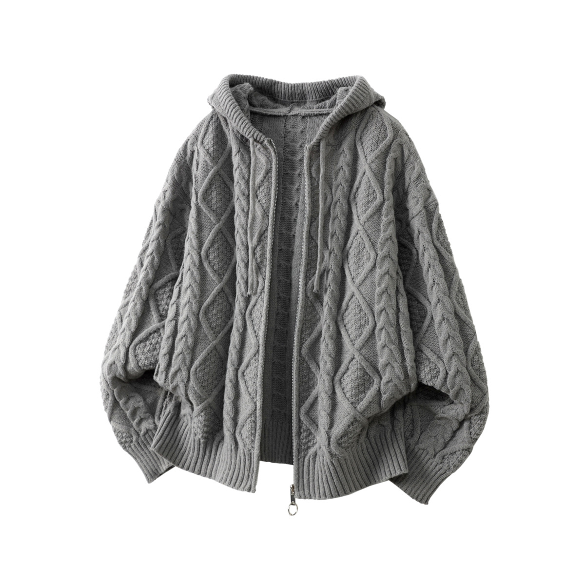 Autumn and Winter Lazy Style Casual Knitwear Men's Jacket Hooded Cardigan Ins Korean Style Trendyy Loose Knitwear