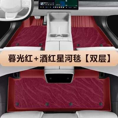 Models 200/250/260/300H/350Tpe Car Floor | Universal Foot Pad - twilight-red-wine-red-galaxy-blanket-double-layer-es-18-23-models-hybrid
