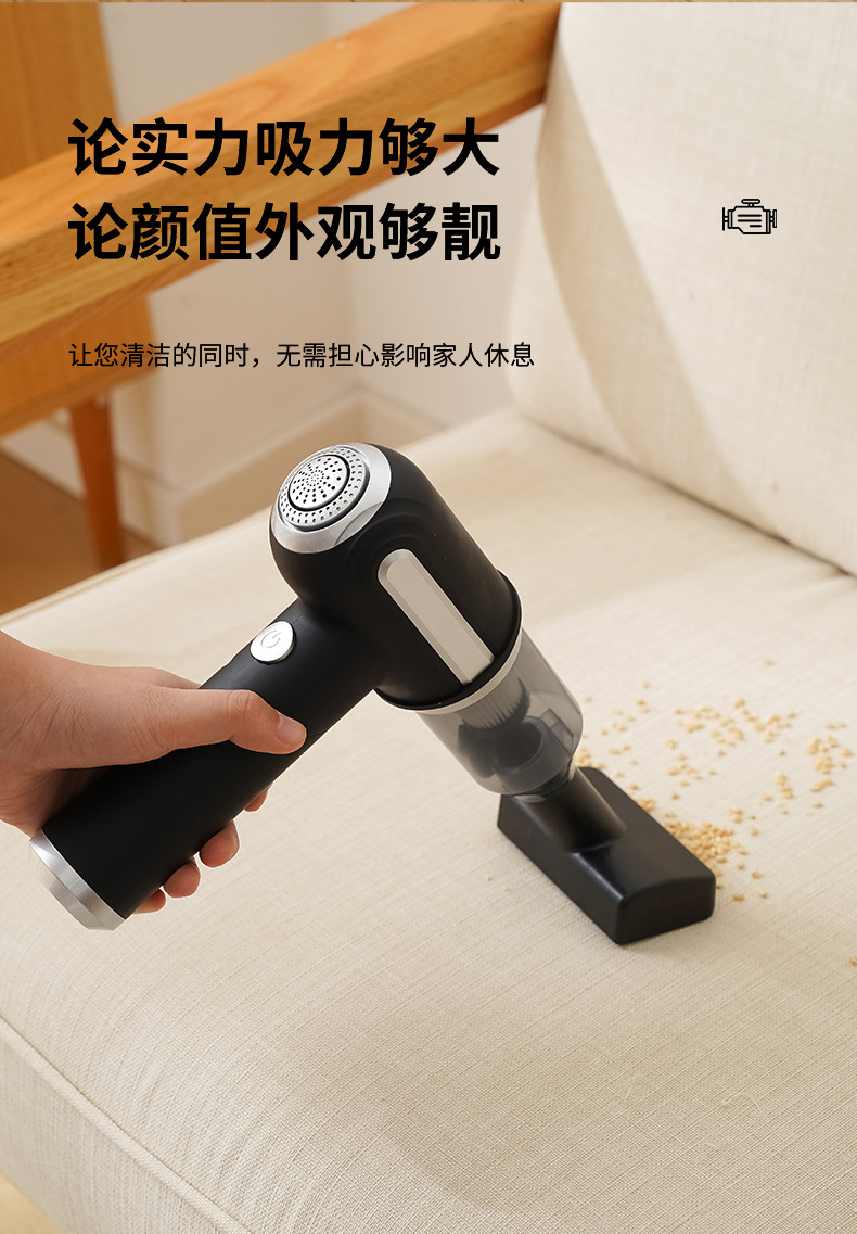 Portable Folding Vacuum Cleaner Household Wireless Charging Handheld Vehicle-Mounted High Suction Desktop Dust Collector