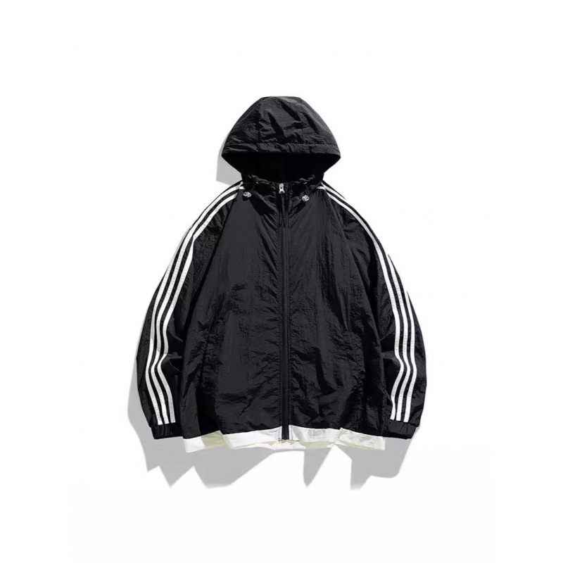 Fuente de fabricantes de seda de hielo chaqueta solar para hombres y mujeres de verano nuevo anti-UV de manga larga chaqueta con capuchón ligera image 3