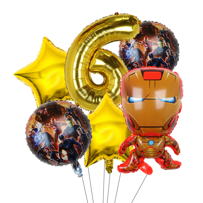 Cross-border Avengers Marvel héroe Spider-Man Hulk Capitán América redondo de aluminio de la película Globo Traje