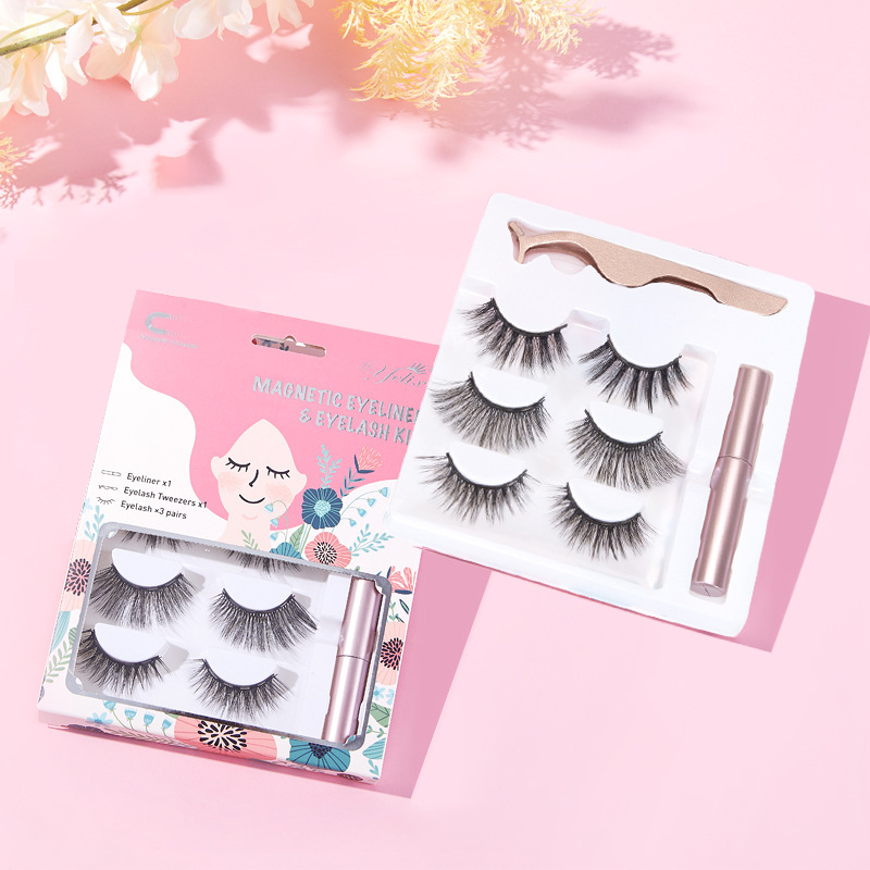 Fábrica de pestañas transfronterizas, pestañas naturales de una pieza, pestañas perezosas, pestañas de belleza, pestañas falsas, pestañas falsas de atracción magnética