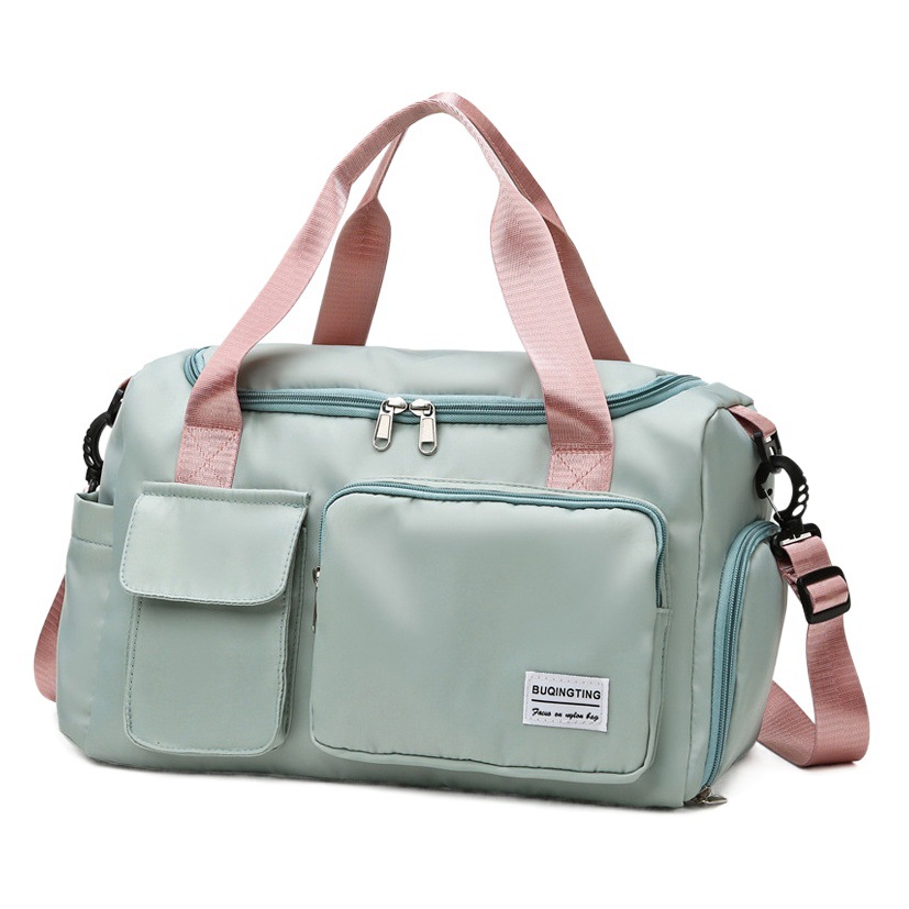 Bolsa de fitness con posición de zapato independiente, bolsa de equipaje de gran capacidad, diagonal de un solo hombro, bolsa de equipaje para viajes de negocios de corta distancia, bolsa de equipaje para estudiantes universitarios