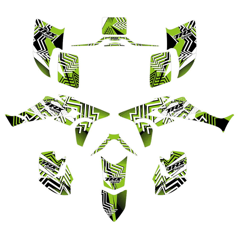Aplicable a TRX450R FourTrax 2004 - 2008 2010 - 2016 ATV motocicleta decoración pegatinas