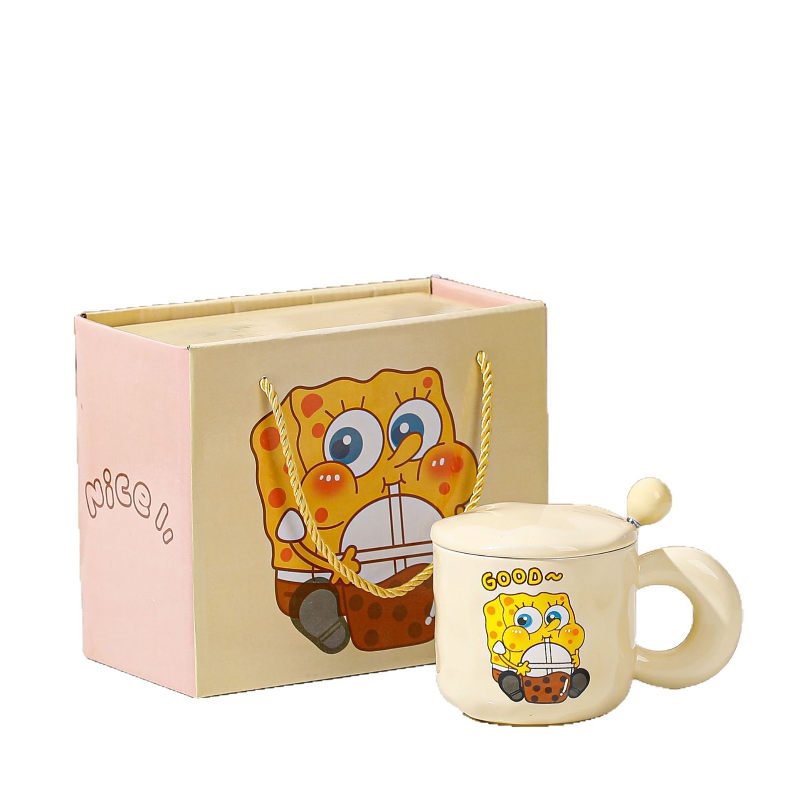 Tazas de logotipo personalizado de dibujos animados tazas de cerámica patrón encantador regalo de regalo de apertura regalo de regalo