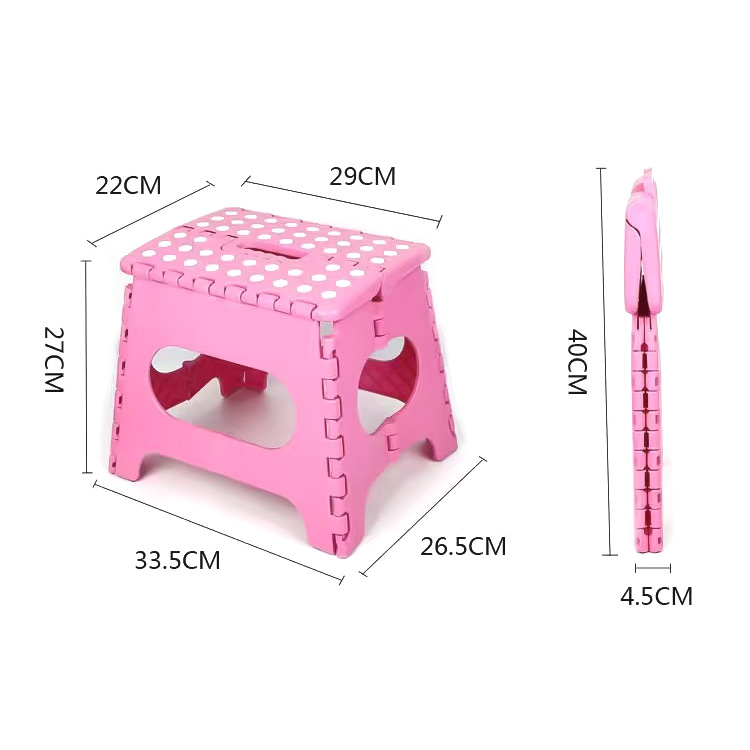 Taburete de plástico reforzado, taburete plegable ligero, banco de comedor para interior y exterior.