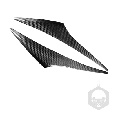 Applicable Fox light eyebrow 2015-2017 carbon fiber car exterior decoration modification headlight eyebrow eye eyelash assembly accessories (Lamp eyebrow)