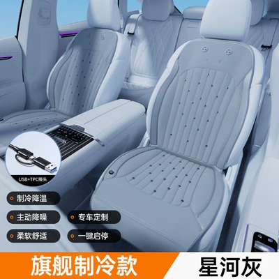 breathable and heat-dissipating cool pad, Multi-function pad - usbtpc-dual-usedual-seat-galaxy-grayfull-body-cooling-active-noise-reductiondual-drive-refrigeration-3-level-temperature-control-automatic-startstop