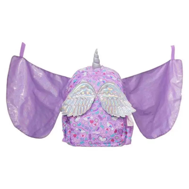 Australia Smiggle caricatura mochila de tamaño medio jardín de infantes mochila de hombro 3D con sombrero de caricatura