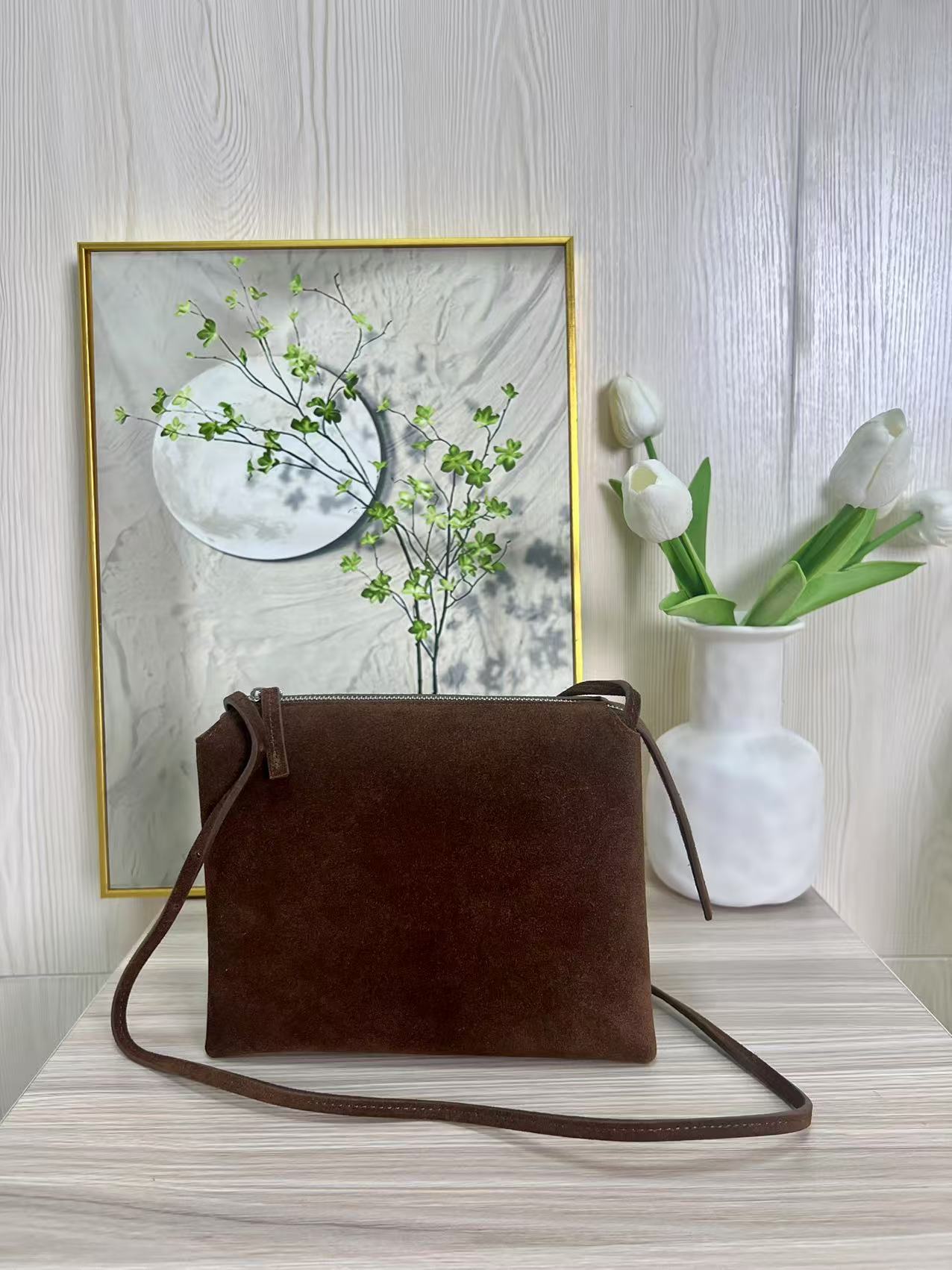 레드 브라운 모카 스웨이드