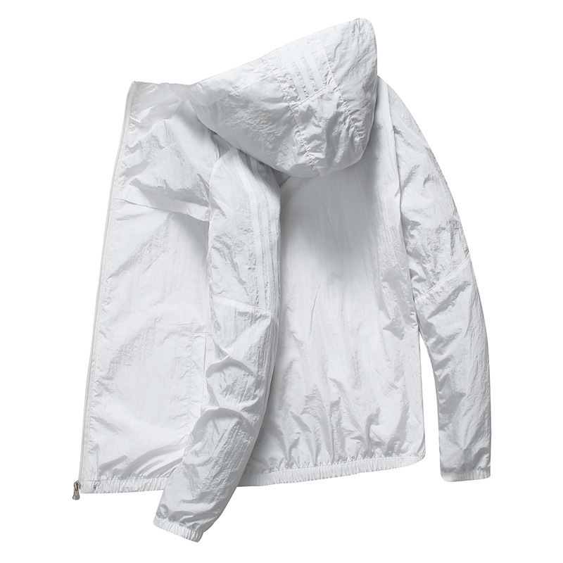 2023 스킨 코트 캐주얼 코트 선 스크린 코트 슬림 핏 썬 스크린 세트 여름 낚시 재킷 세트 로고