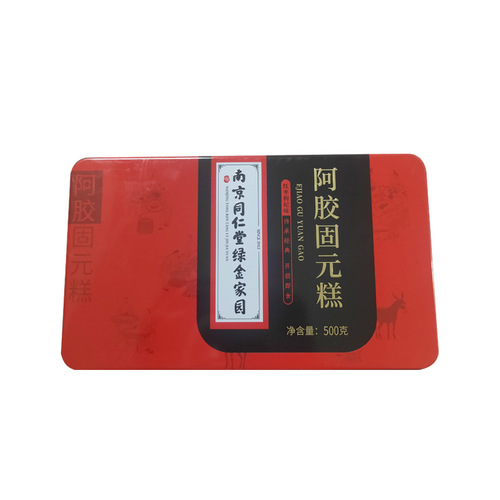 Nanjing Tongren Tang Green Gold Home Fast Group Ganoderma Lucidum Jujube Cake Black Sesame Goji Berry Red Date 500g Dropshipping