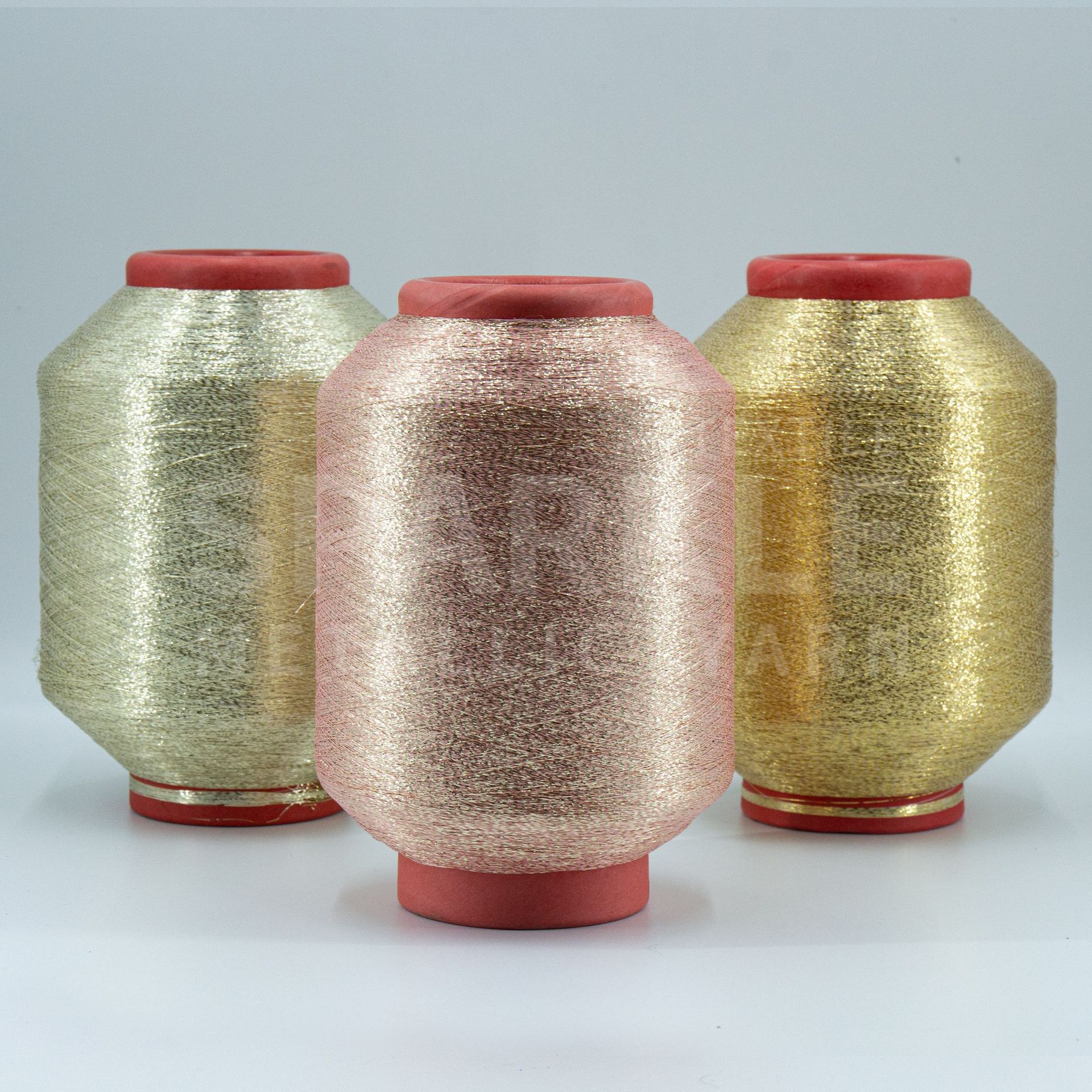 厂家定制加工金色粉色MH 型号单包金银丝针织衫毛衣内衣原材料织