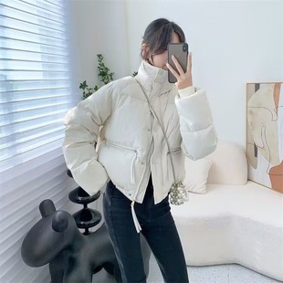 Cotton-padded jacket Women's Winter New All-match Korean-style Bread Suit Short Cotton-padded Jacket Loose plus size Thickened Cotton-padded Coat Winter Coat