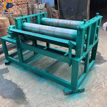 双压辊废旧油桶压平机  洗板厂油桶切盖铺平机 弯曲铁皮展平机