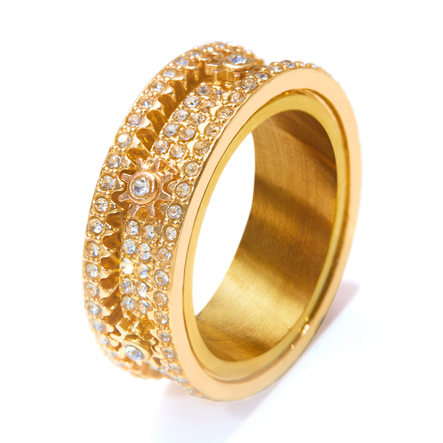 CNC Volldiamantbesetztes Vollsterngetriebe Kann Gedreht Werden Ringpaar Drehbarer mechanischer Dekompressionsring_voghion.com