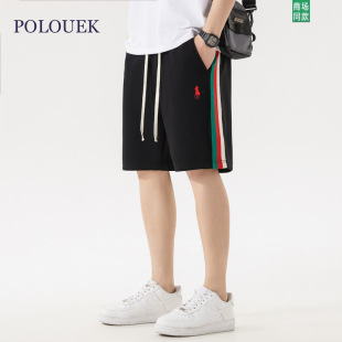 RL Paul Pony Summer Shorts Men's Loose Loose New Korean Style Trendy Casual Fashion Shorts