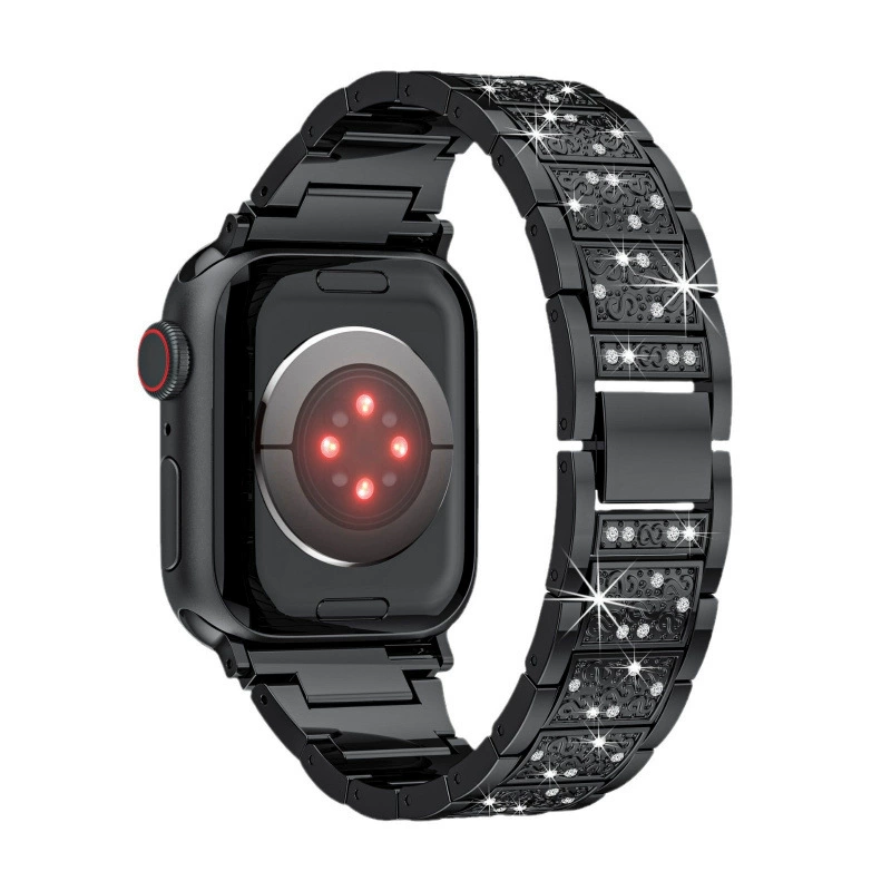 Совместимость с Apple Watchs10 Apple Watch с текстурированным металическим браслетом женские iwatch87se роскошь