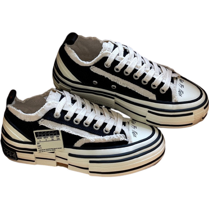 Vanness Wu Samme Stil Tiggersko Skitne Parmodeller Lerretssko Dame Tykke Såler Casual Sneakers Alle Match Nye Singel_voghion.com