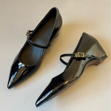 ��ܛС��Ƥ5cm�����߷�ʽ��ЬŮ�\�ڼtɫ��Ь���|���^������ŮЬ