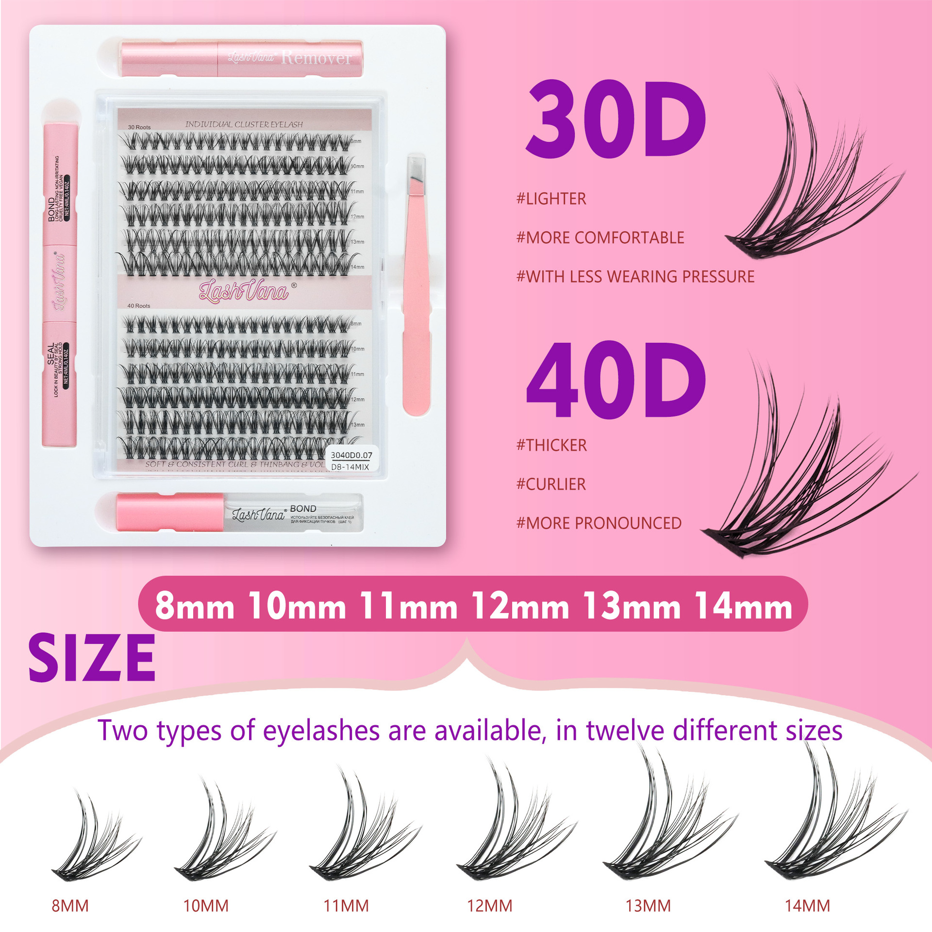 Kресницынакладные пучки Juego de pestañas postizas transfronterizas