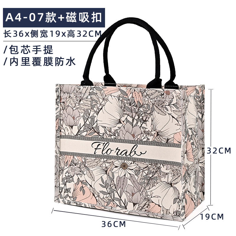 A4 - 07 + hebilla de succión magnética; tamaño; lona