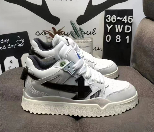 whi zapatos blancos bajos retro skate casuales pareja off flecha antideslizante zapatos de deporte plano de moda