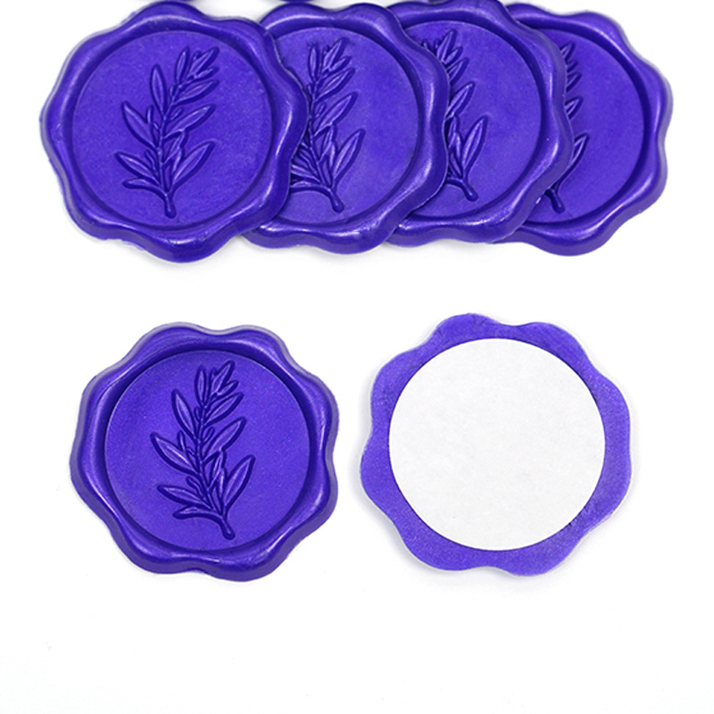 Fabricantes de etiquetas de cera de pintura al por mayor etiquetas de cera sobre sellado pegatinas de sello de pintura de fuego pegatinas de exportación transfronteriza serie de flores y plantas