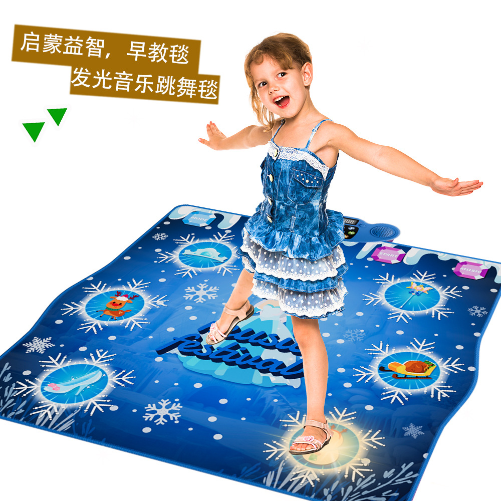 Children's Dance Mat, Music Dance Mat, Bluetooth Dance Mat, Sound and Luminous Dance Mat, Gift and Giveaway Supports Dropshipping