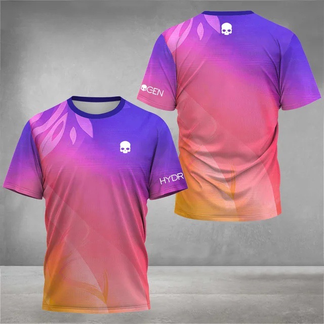 2025 venta caliente moda 3D impresión digital para hombres deportes deportes suelta transpirable manga corta cuello redondo camiseta en stock