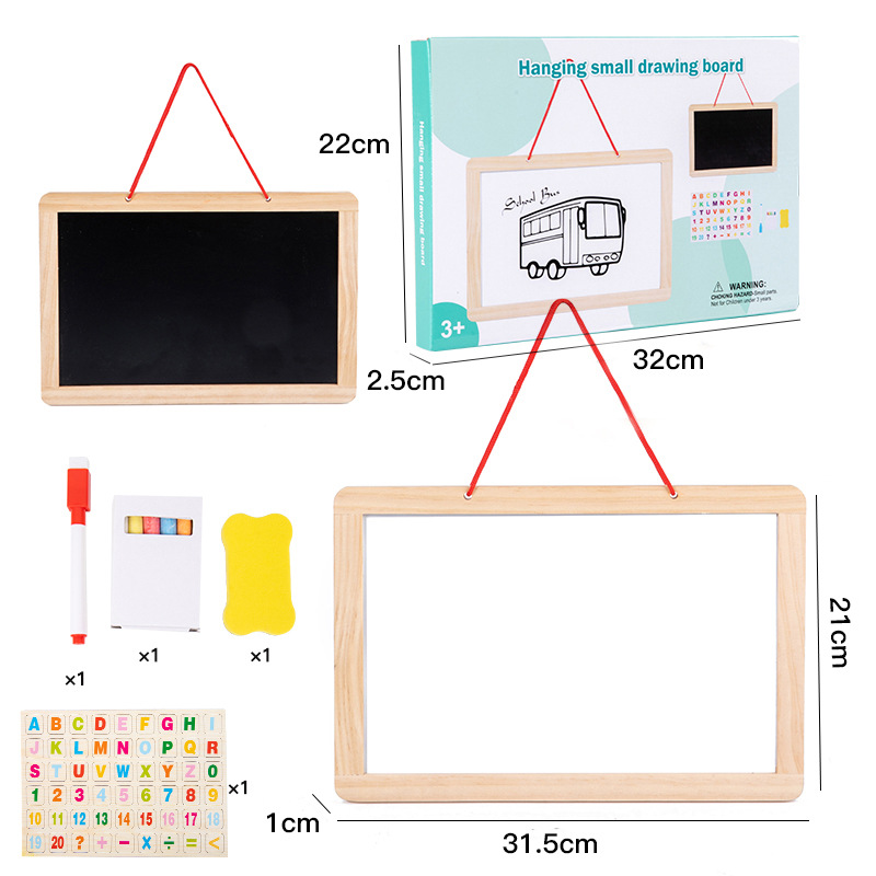 Tablero de dibujo pequeño, ideal para colgar.