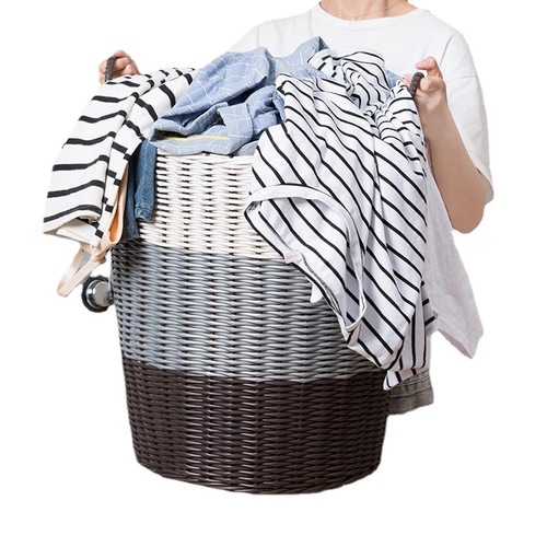 脏衣服收纳筐脏衣篮篓风家用装放衣物的框洗衣篮子玩具娄