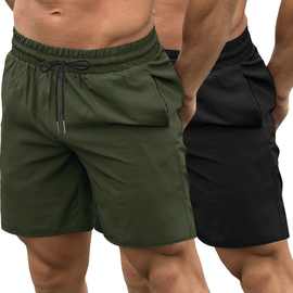 Workout Shorts Quick Dry男式短裤跨境运动休闲短裤户外外贸批发